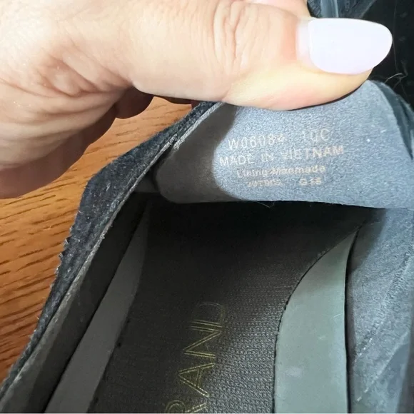 Cole Haan | Zerogrand Black Suede Wingtip Oxford Sneaker Women’s 10 - Picture 9 of 10